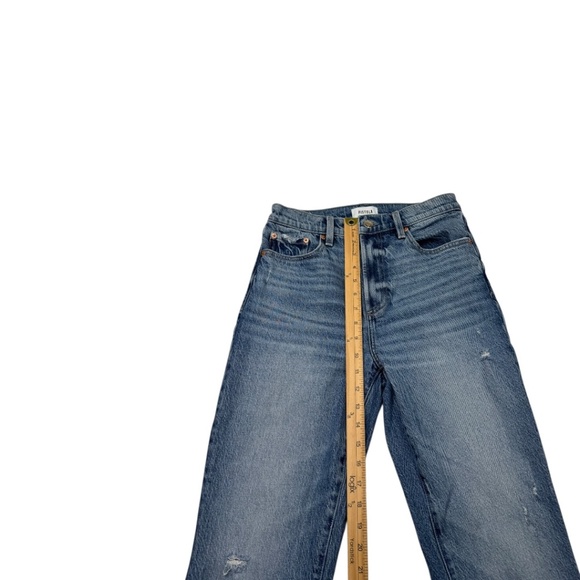 Pistola Ally Ankle Boot Cut Denim Jeans High Rise Cropped Medium Wash - Picture 12 of 13